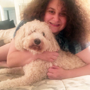 kelly young with dog 1 300x300 - kelly young with dog